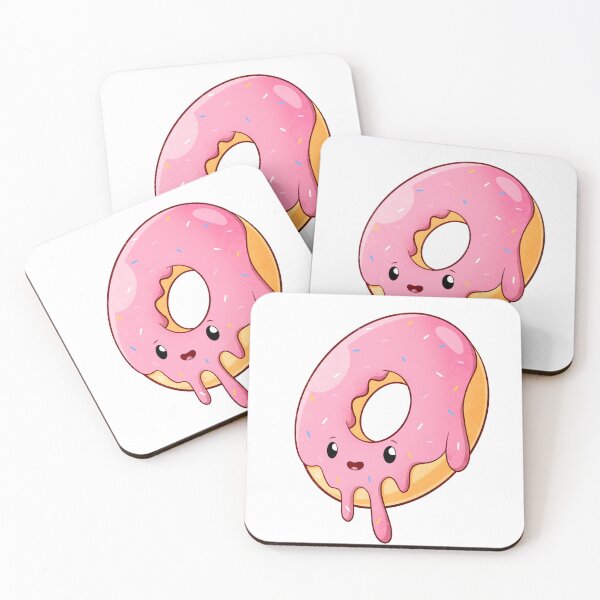 Item preview, Cute pink ring doughnut with sprinkles designed and sold by PiknStick.