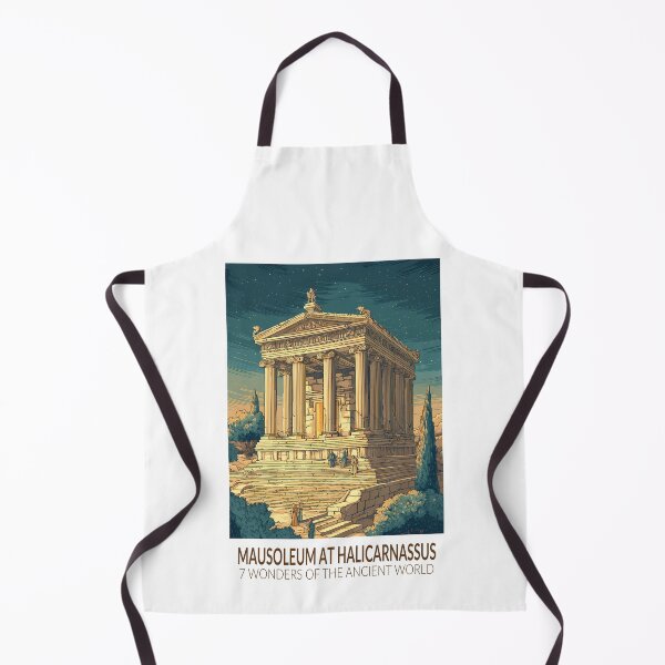 Item preview, Mausoleum at Halicarnassus Seven Wonders of the World Vintage designed and sold by KrisSidDesigns.