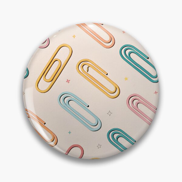 Item preview, Rainbow Paperclip Pattern – Pastel Color Office Stationery Design designed and sold by VividOrganica.