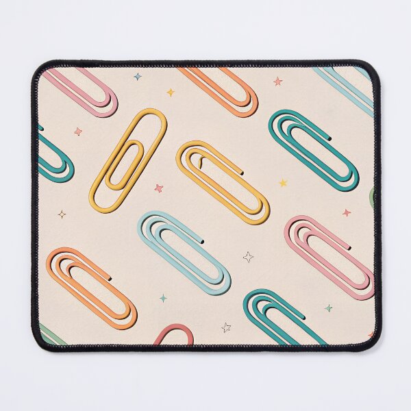Item preview, Rainbow Paperclip Pattern – Pastel Color Office Stationery Design designed and sold by VividOrganica.