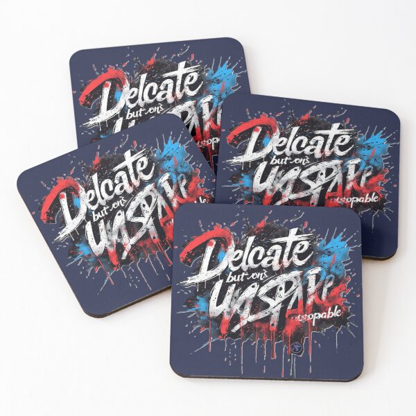 Item preview, Delicate but Unstoppable – Graffiti Streetwear Typography by NegarTv Designs designed and sold by NegarTv Designs.