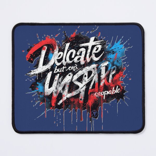 Item preview, Delicate but Unstoppable – Graffiti Streetwear Typography by NegarTv Designs designed and sold by NegarTv Designs.