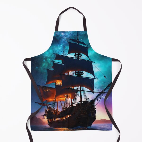 Item preview, Mystic Pirate Ship at Sea designed and sold by PatiMood.