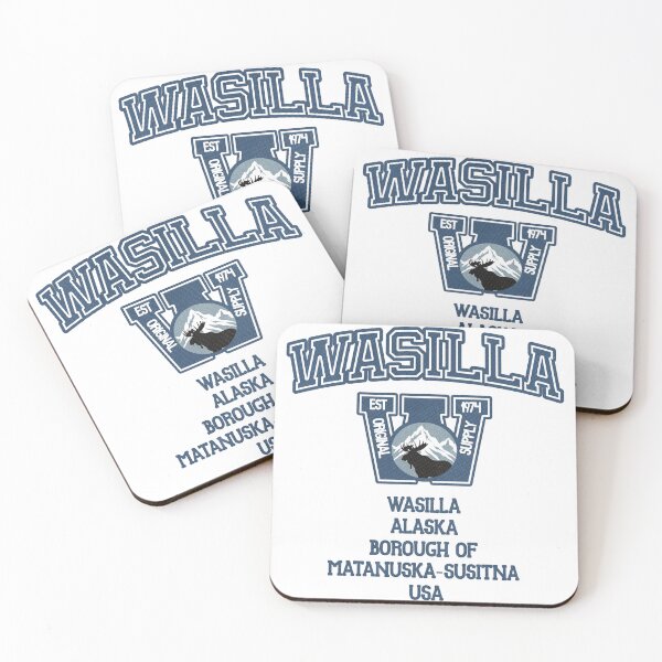 Item preview, Wasilla Alaska University Vintage Style - Moose & Mountain Emblem designed and sold by By Jonh.