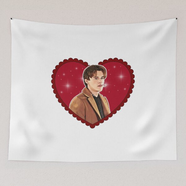 Item preview, Conrad Candy Cane Fisher Red Love heart designed and sold by baranskini.