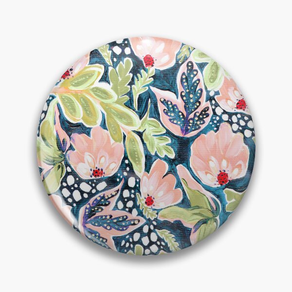 Item preview, Flowing florals abstract pattern design Salmon and Sage green designed and sold by Crimson-thyme.