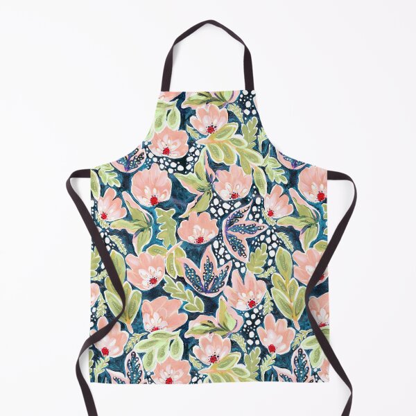 Item preview, Flowing florals abstract pattern design Salmon and Sage green designed and sold by Crimson-thyme.