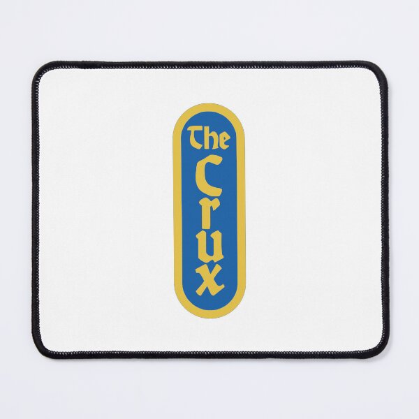 Artikelvorschau, das blaue und gelbe Logo von Crux DJO entworfen und verkauft von rilesweir.
