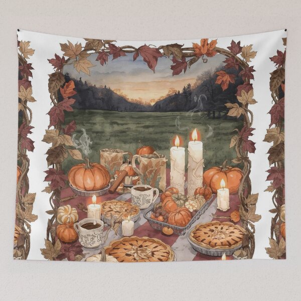 Item preview, Autumn Feast – Cottagecore Pumpkin & Spice designed and sold by Deezyned.