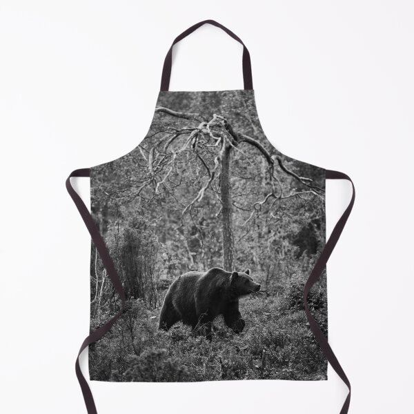 Item preview, Sniff. Brown bear 2025 bw designed and sold by Jouko Lehto Photography.