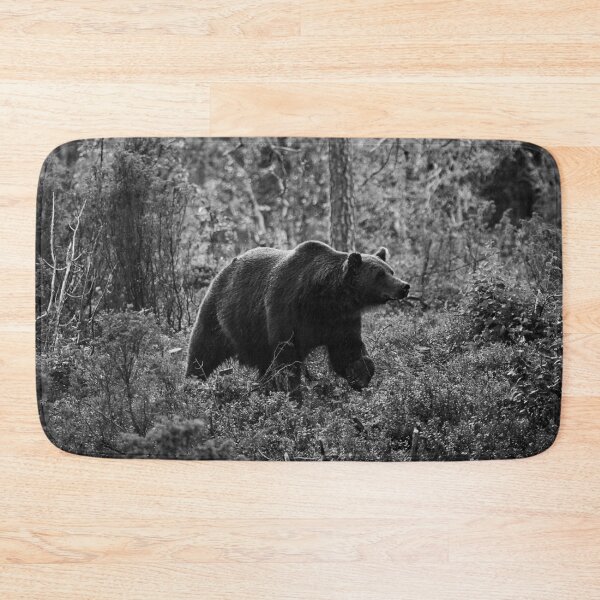 Item preview, Sniff. Brown bear 2025 bw designed and sold by Jouko Lehto Photography.