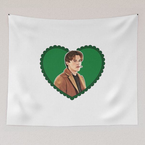 Item preview, Conrad Candy Cane Fisher Green Love heart designed and sold by baranskini.