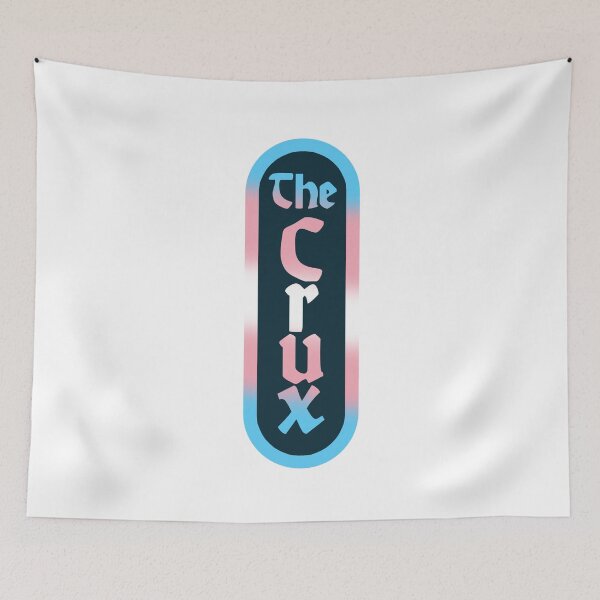Item preview, the crux djo logo transgender flag designed and sold by rilesweir.