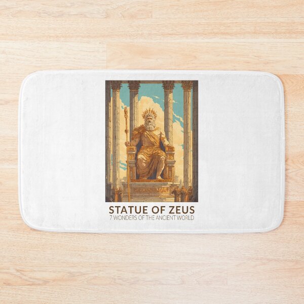 Item preview, Statue of Zeus Seven Wonders of the World Vintage designed and sold by KrisSidDesigns.
