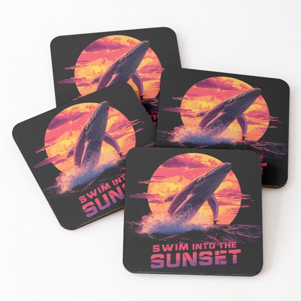 Item preview, Swim into the Sunset – Whale in the Sunset designed and sold by ParaSiempreS.