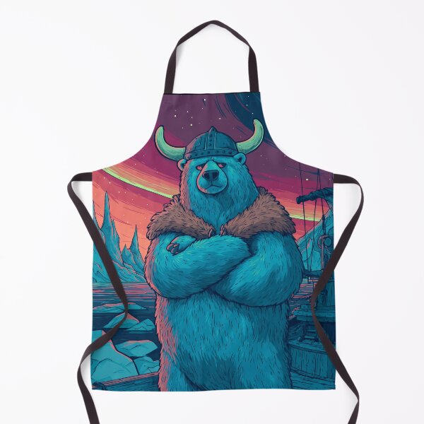 Artikelvorschau, Wikinger Eisbär Cartoon – Nordisches Fantasy Design entworfen und verkauft von Meiersbeste.