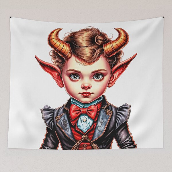 Item preview, Charming Little Demon Gent in Victorian Attire designed and sold by LanaGustavsson.