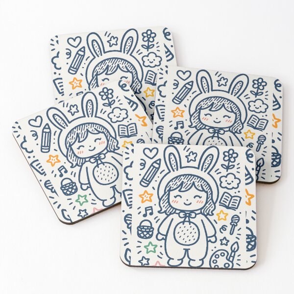 Item preview, Doodles of Tenderness: The Rabbit Girl designed and sold by K∆T.