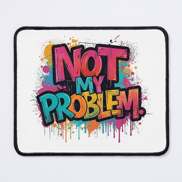 Item preview, Not My Problem | Sarcastic Humor Design by Too Real Co designed and sold by TooRealCo.
