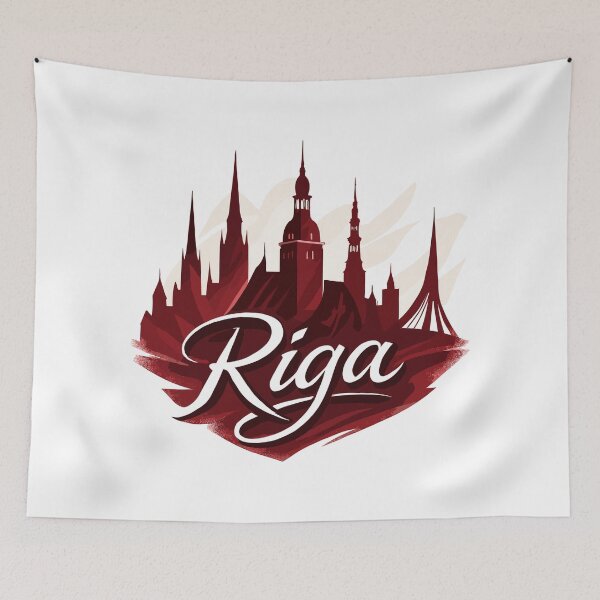 Item preview, Riga capital Latvia Baltic States gift designed and sold by Pineapple-Tree.