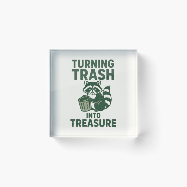 Item preview, Racoon Turning Trash Into Treasure designed and sold by Anniko Art Studio.