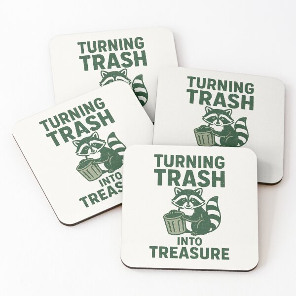 Item preview, Racoon Turning Trash Into Treasure designed and sold by Anniko Art Studio.