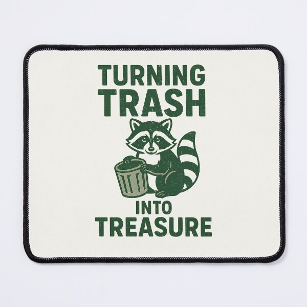Item preview, Racoon Turning Trash Into Treasure designed and sold by Anniko Art Studio.