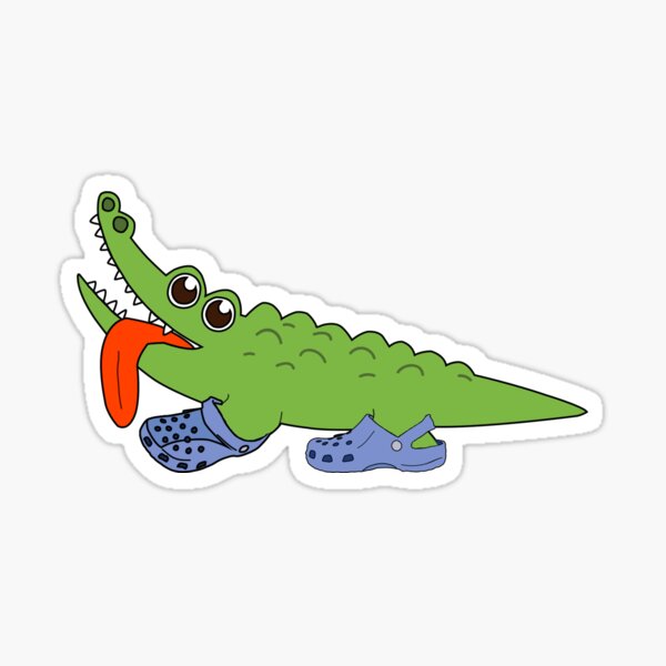 Crocodile wearing crocs