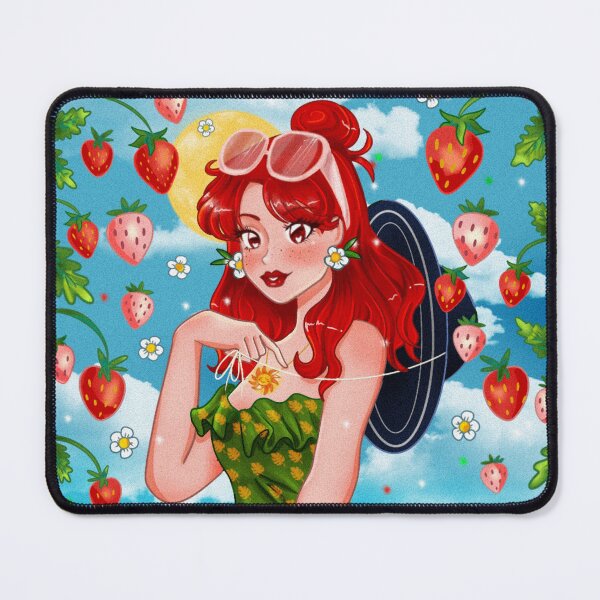 Item preview, Strawberry anime girl designed and sold by MarielaArtShop.