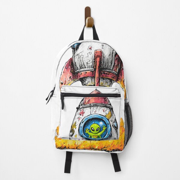 Item preview, Alien in Rocket – Fun Space Cartoon Illustration designed and sold by DesignArtist.ia.