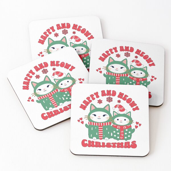 Item preview, Happy and Meowy Christmas Cats designed and sold by AleksaDesignMTL.