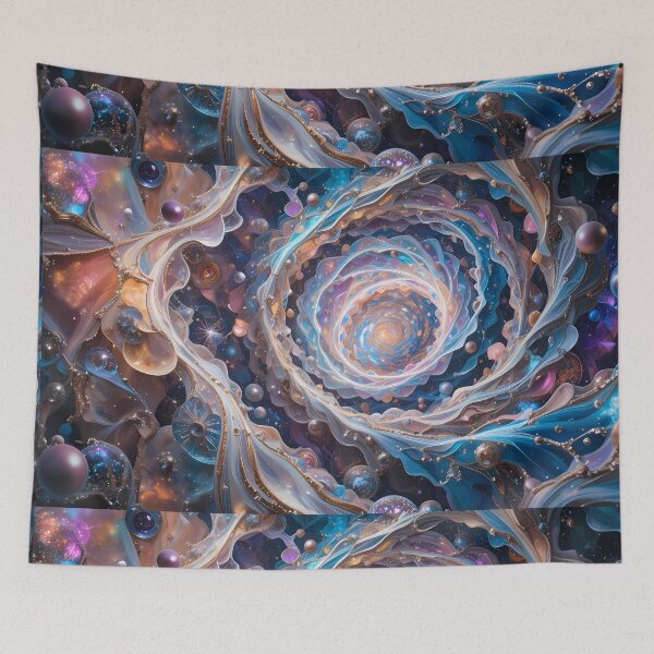 Item preview, River Ethereal Cosmic Scenes Surreal Artistry Elements Art  designed and sold by ART ATTACK ZONE.