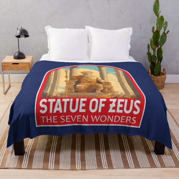Item preview, Statue of Zeus Illustration Seven Wonders Art Emblem designed and sold by KrisSidDesigns.