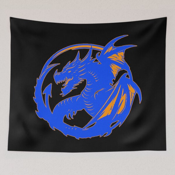 Item preview, Blue Dragon Tattoo Circle Emblem designed and sold by TeeARTHY.