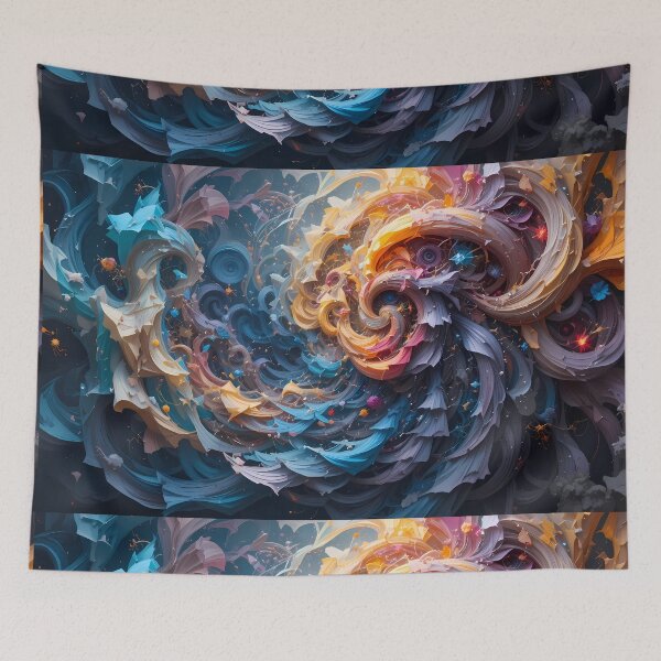 Item preview, Year Ethereal Cosmic Scenes Surreal Artistry Elements Art  designed and sold by ART ATTACK ZONE.
