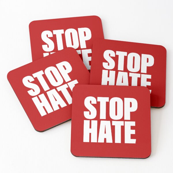 Item preview, Stop Hate - white designed and sold by Femination.