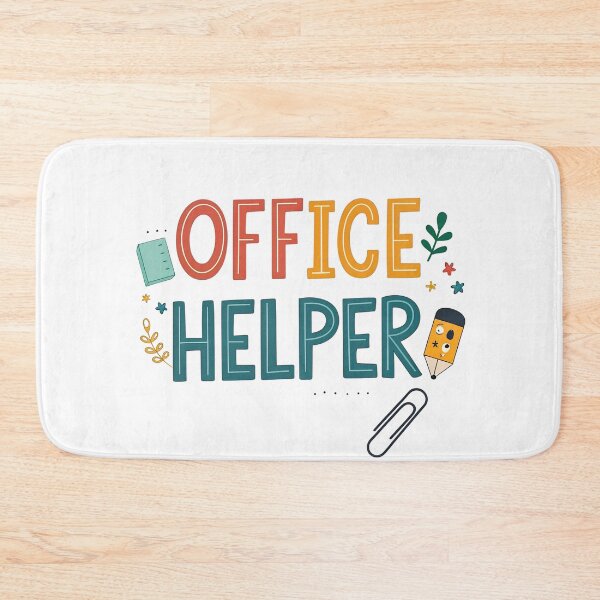 Item preview, Paperclip Office Helper – Bright Typography Desk Accessory Design designed and sold by VividOrganica.