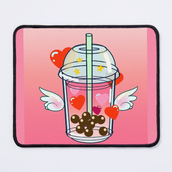 Item preview, Valentine Milk Tea with Background designed and sold by MarielaArtShop.
