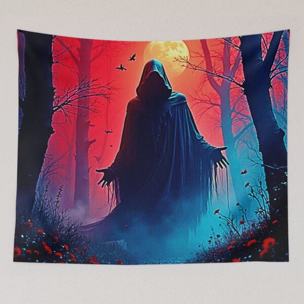 Item preview, Eerie Shadow in Crimson Woods Design designed and sold by Health And Fitness Posts e-Store.