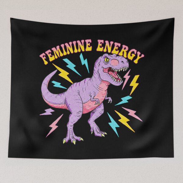 Item preview, Feminine Energy T-Rex Dinosaur designed and sold by TeeARTHY.