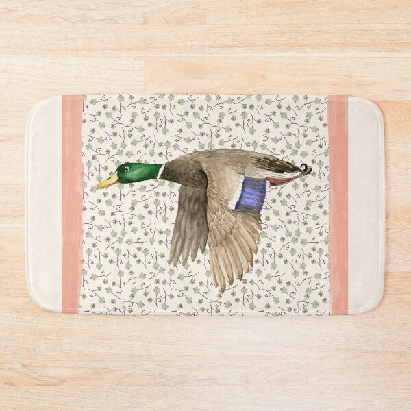 Item preview, Mallard duck, flying duck vintage nursery farmhouse cottagecore art trendy retro illustration designed and sold by ArticraftShop.