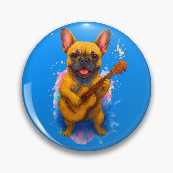 Item preview, French Bulldog playing Music designed and sold by Dragon Space.