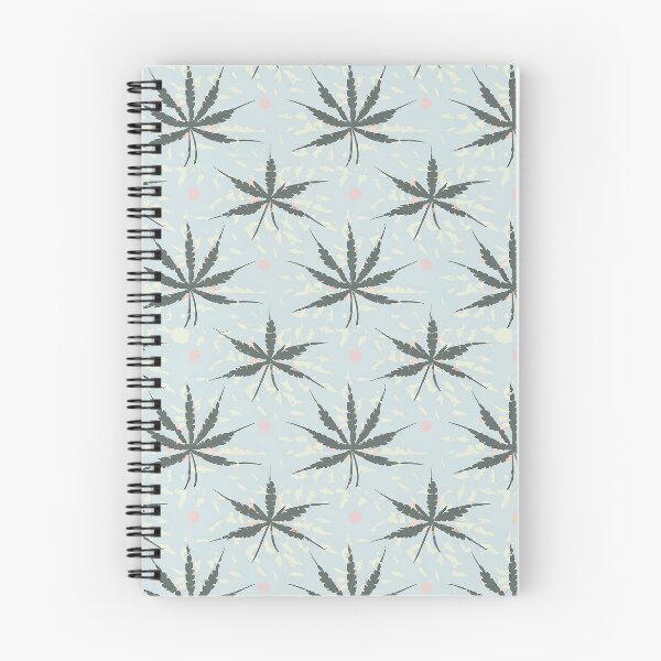 Item preview, Hemp Plant with Yellow Highlights in a Pattern - Minimalist - Vintage Retro Style designed and sold by Loving Nature Gifts.