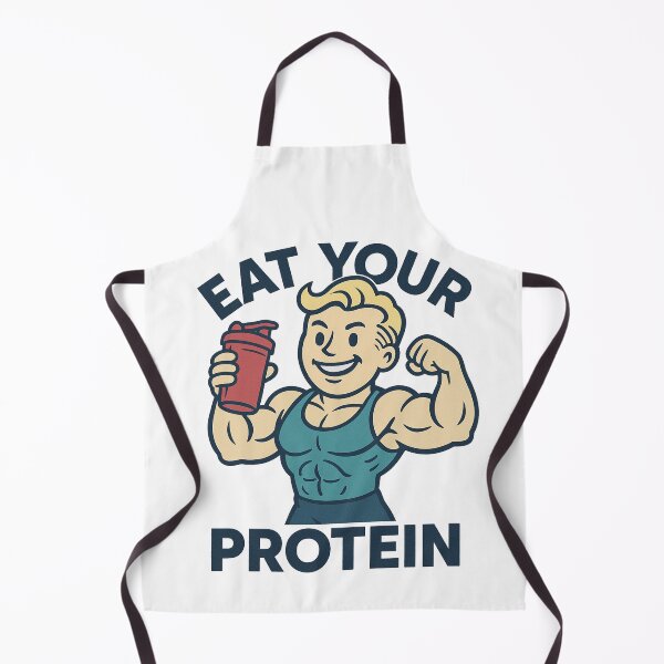 Item preview, Eat Your Protein by Fun Gym - fitness, training, motivation, exercise designed and sold by Candie_Loudenfrau_Art.