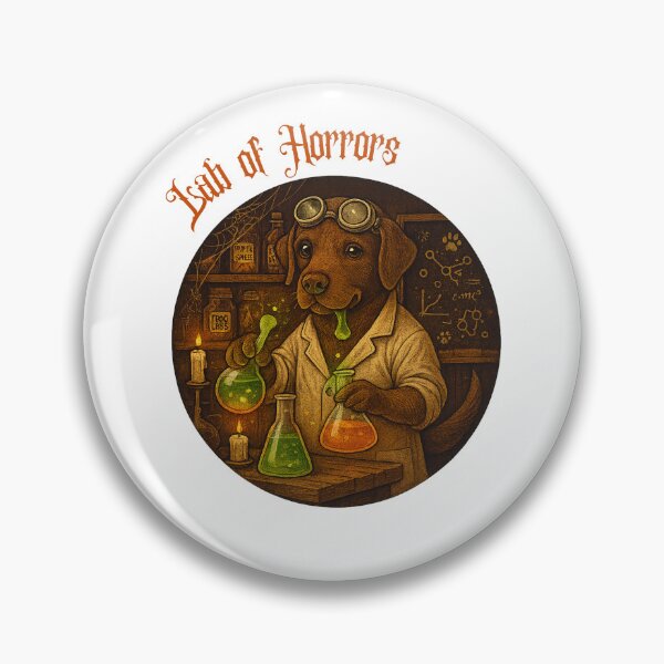 Item preview, Lab of Horrors — Mad Lab Scientist (Halloween Labrador Retriever) designed and sold by VibeOasis.