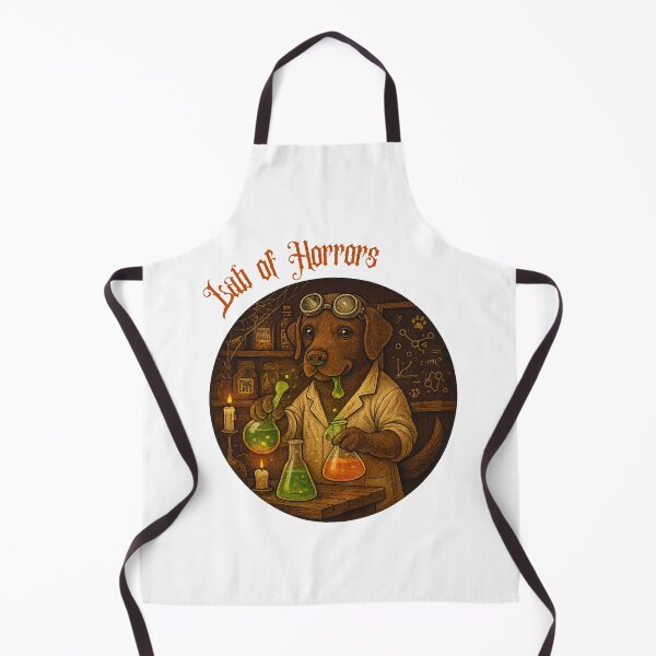 Item preview, Lab of Horrors — Mad Lab Scientist (Halloween Labrador Retriever) designed and sold by VibeOasis.