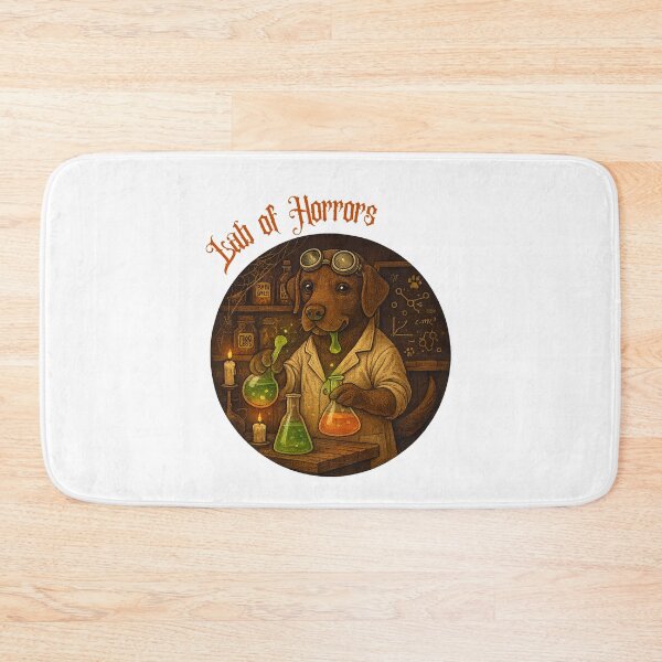 Item preview, Lab of Horrors — Mad Lab Scientist (Halloween Labrador Retriever) designed and sold by VibeOasis.