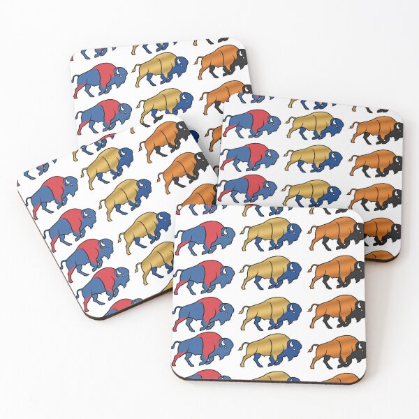 Item preview, Buffalo Pop Art Pattern – Bold Bison Repeating Design designed and sold by Thogan0416.