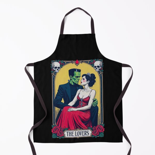 Item preview, Frankenstein and Gaunt Bride The Lovers Tarot Card designed and sold by TeeARTHY.