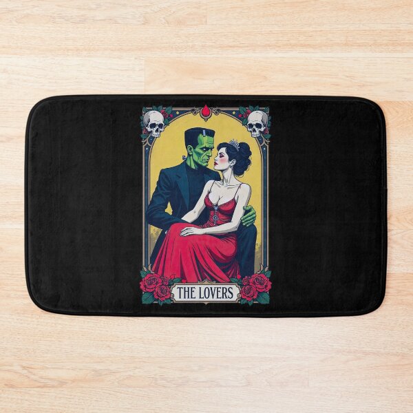 Item preview,  Frankenstein and Gaunt Bride The Lovers Tarot Card designed and sold by TeeARTHY.